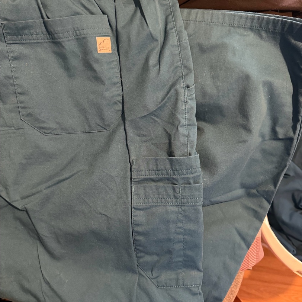 Butter-Soft Caribbean Blue scrub pants